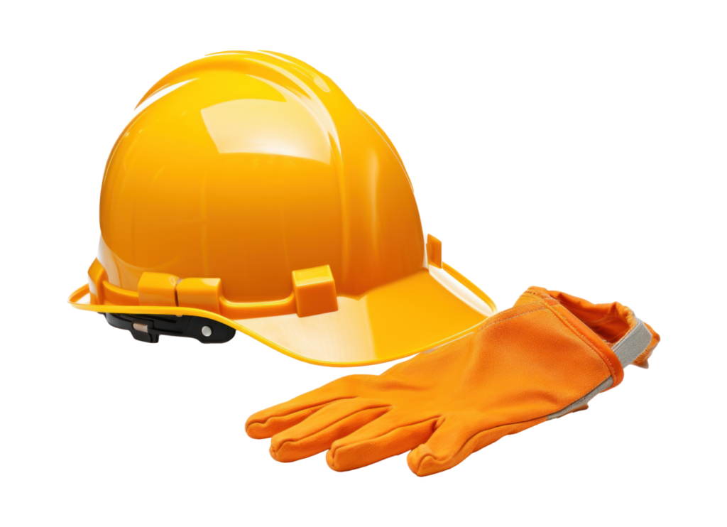 a-yellow-hardhat-and-glove-isolated-free-png